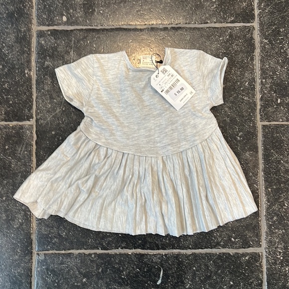 Zara Girls Soft Grey T-shirt - Picture 2 of 2